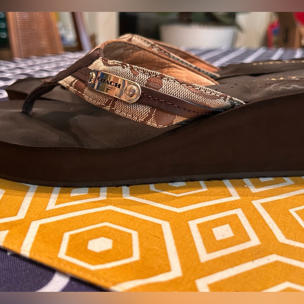 Coach. Flip-flop. Size 9 1/2. Loved.